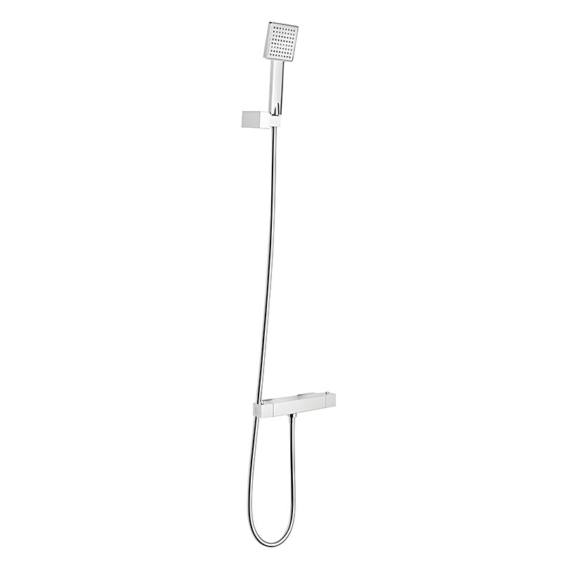 BATERIA WANNOWA ŚCIENNA PRYSZNICOWA ZESTAW Z TERMOSTATEM T202A CHROM T202A