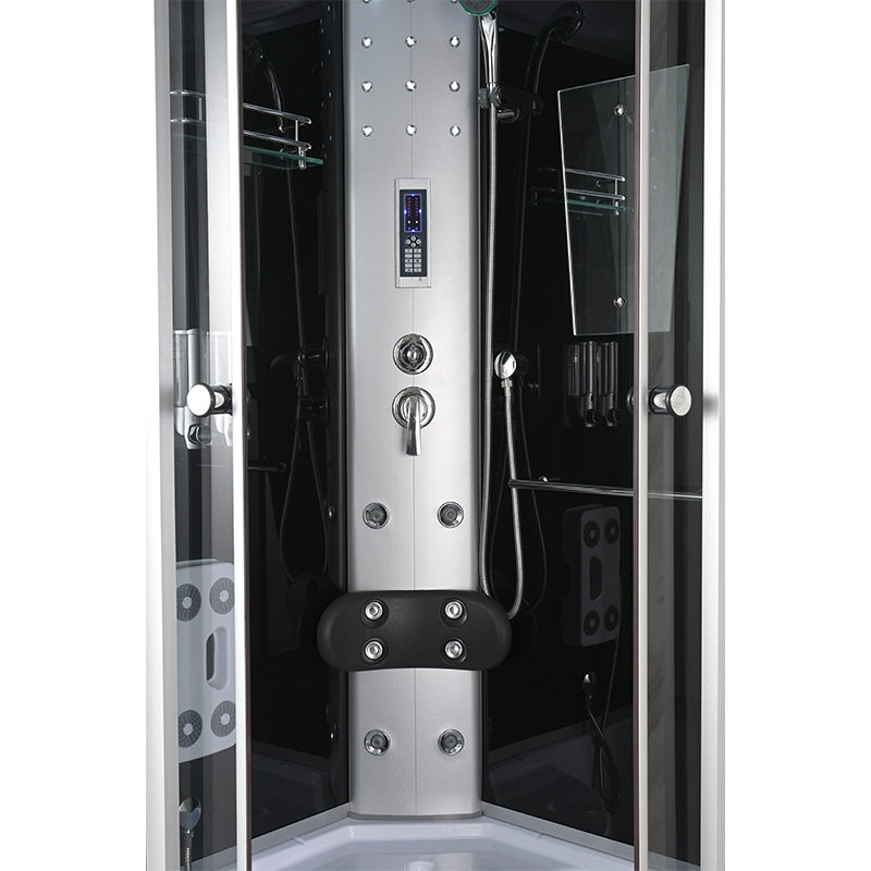KABINA Z HYDROMASAŻEM WSH7102S 100X100 CM STERYLIZACJA OZONOWA SAUNA WSH7102S-100