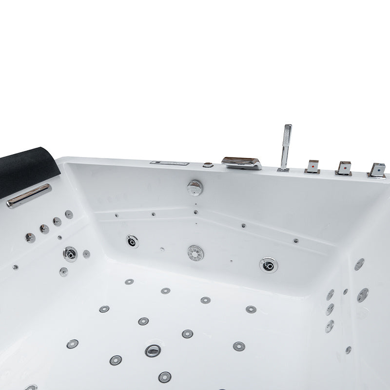 WANNA Z HYDROMASAŻEM KALAMBO 914 Z OBUDOWĄ CZARNA 190x150 CM KALAMBO-914-BL+OBUD