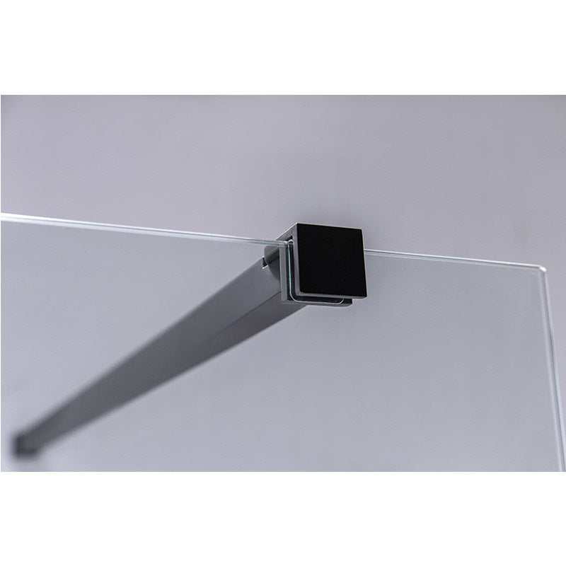 ŚCIANKA PRYSZNICOWA SH07C CZARNA 90 CM 8 MM SH07C-BL-90
