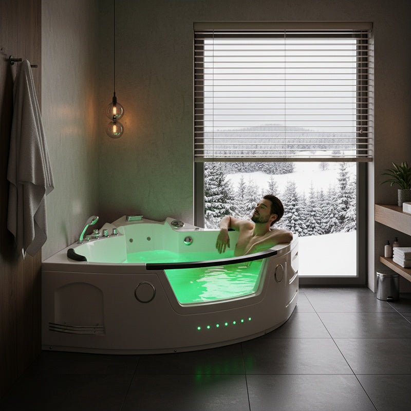 WANNA Z HYDROMASAŻEM Z PODGRZEWACZEM ORINO 632BH 157x157 CM ORINO-632BH-157