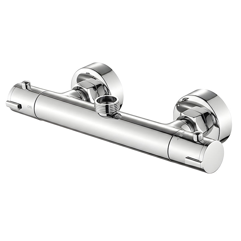 BATERIA PRYSZNICOWA Z TERMOSTATEM ŁAZIENKOWA ŚCIENNA T203A CHROM T203A