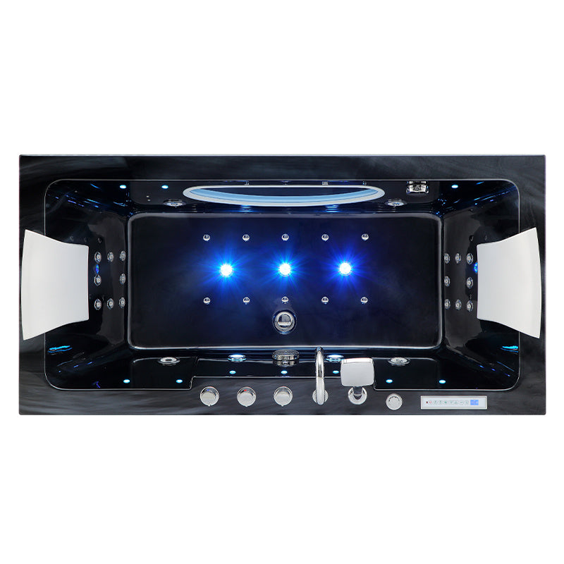 WANNA SPA Z HYDROMASAŻEM IRIS CZARNA FALA 933A BLACK CZARNA 150x84 CM IRIS-933A-BL-W