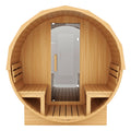 SAUNA OGRODOWA FIŃSKA BECZKA Z PIECEM TROMSO-FG 4-6 OSOBOWA 210x210 CM TROMSO-FG