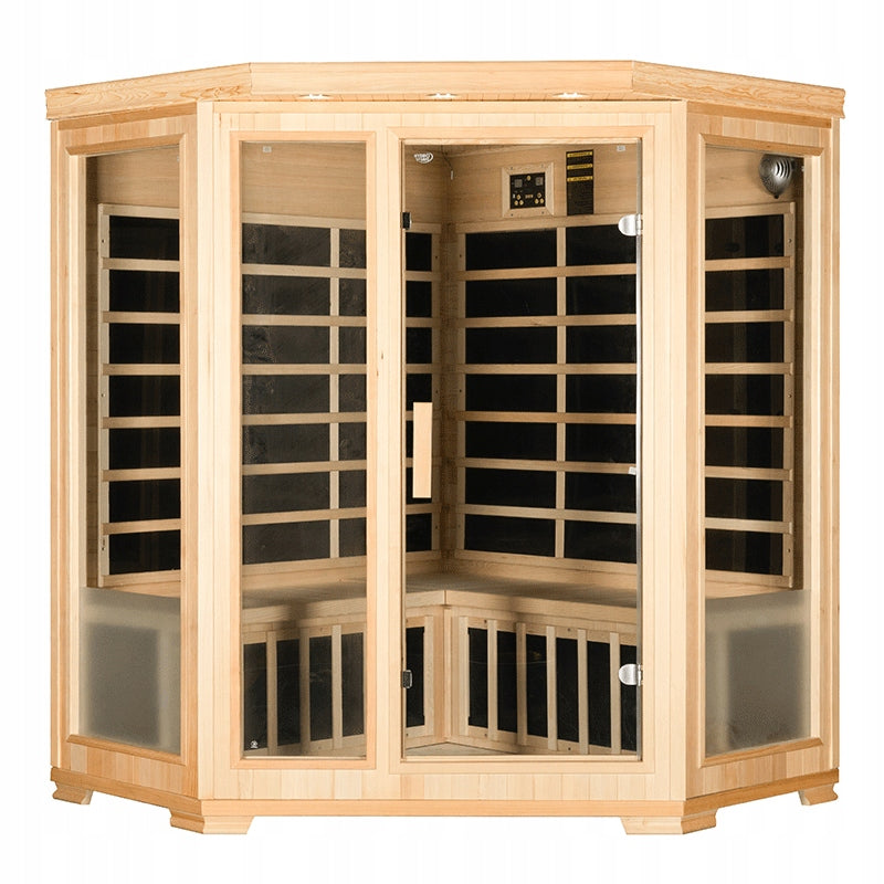 SAUNA SUCHA INFRARED NISKOTEMPERATUROWA LAHTI4 4-5 OSOBOWA 150x150 CM LAHTI4