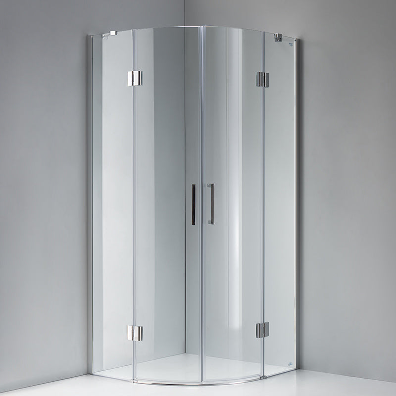 KABINA PRYSZNICOWA PÓŁOKRĄGŁA KZ92B CHROM 90x90 CM KZ92B-90