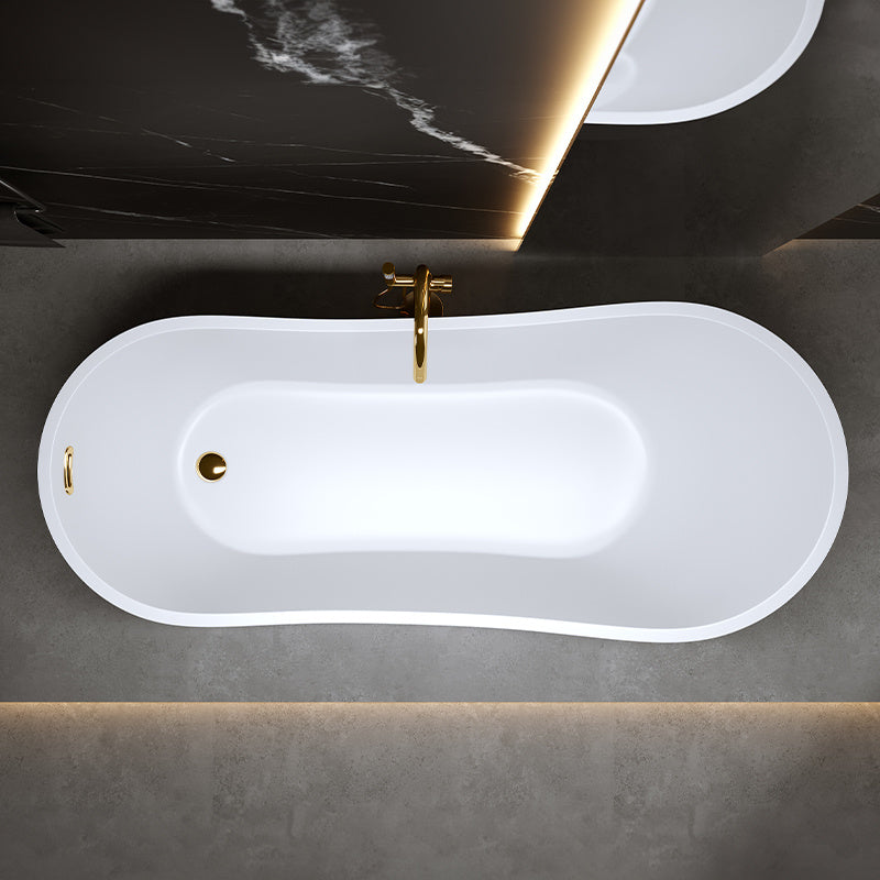 WANNA WOLNOSTOJĄCA FORTE 520C BIAŁA PRZELEW ZŁOTY 170x75 CM FORTE-520C-P-GL