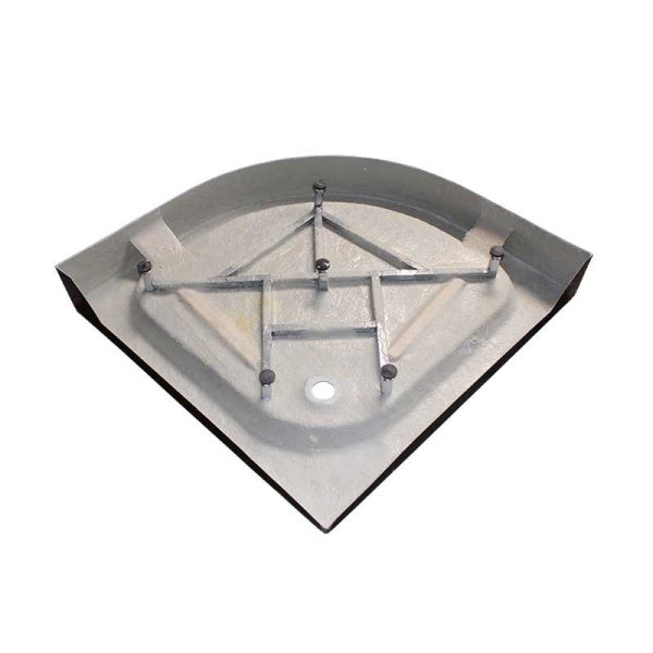 KABINA PRYSZNICOWA PÓŁOKRĄGŁA Z BRODZIKIEM WSH303B MAT CHROM 90x90 CM WSH303B-MAT-90