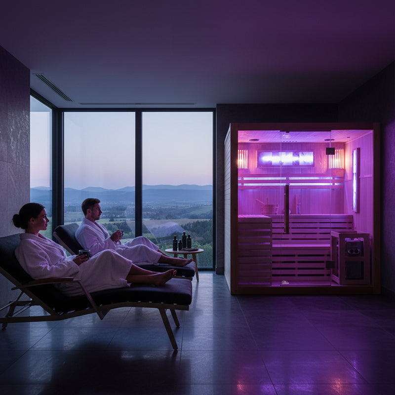 SAUNA FIŃSKA WYSOKOTEMPERATUROWA Z PIECEM KEMI5/HARVIA 4-5 OSOBOWA 180x160 KEMI5
