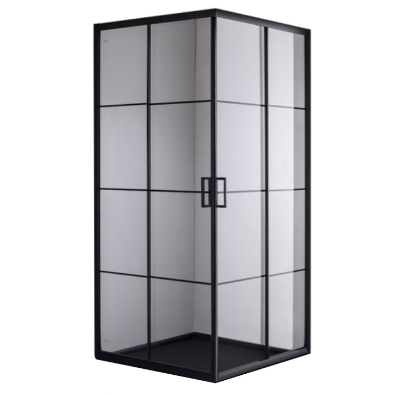 KABINA PRYSZNICOWA KWADRATOWA BL32B CZARNA 90x90 CM BL32B-90