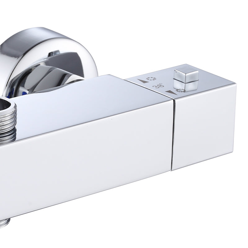BATERIA PRYSZNICOWA Z TERMOSTATEM ŚCIENNA ŁAZIENKOWA T207A CHROM T207A
