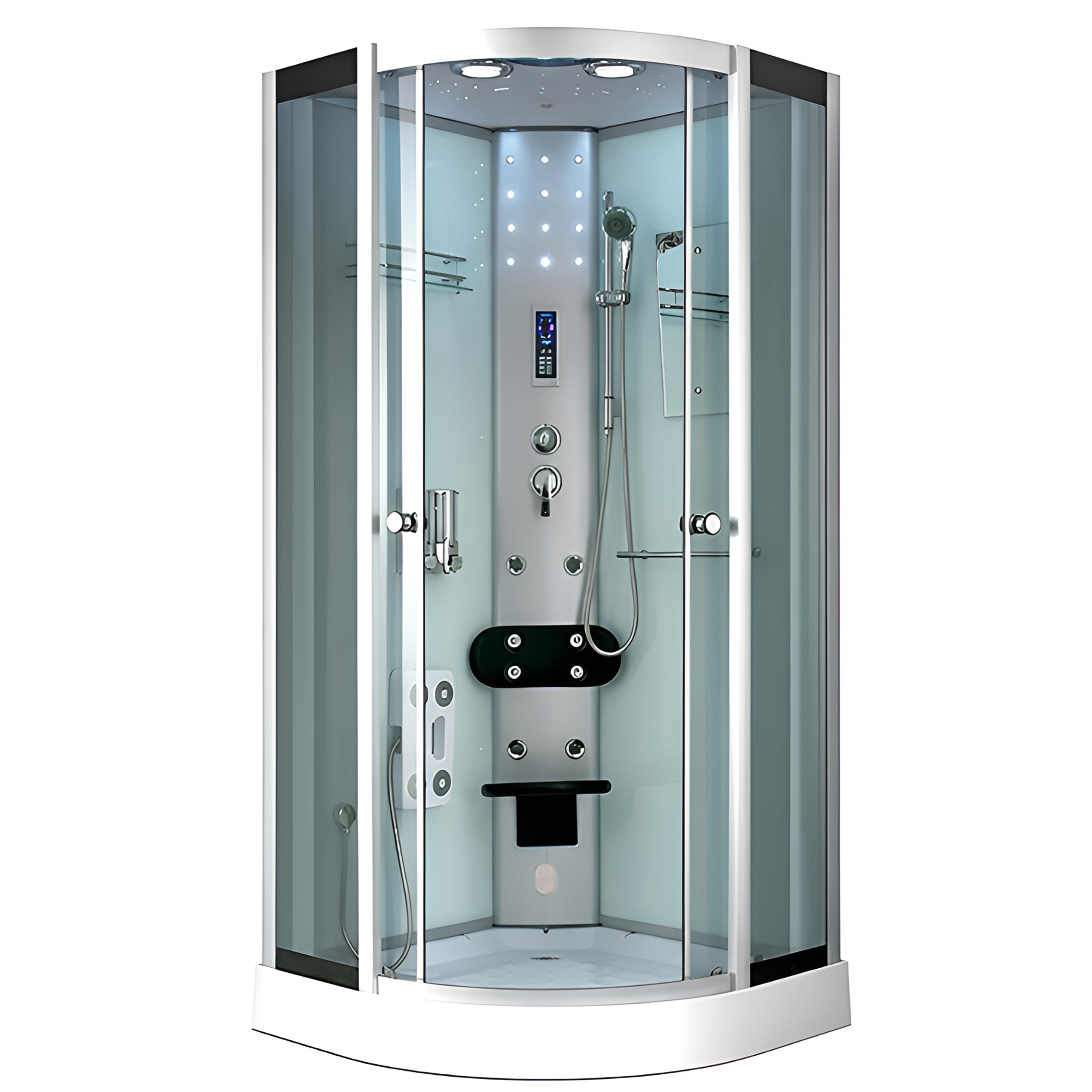 KABINA PRYSZNICOWA Z HYDROMASAŻEM I SAUNĄ WSH7120WS BIAŁA 90x90 CM WSH7120WS-90