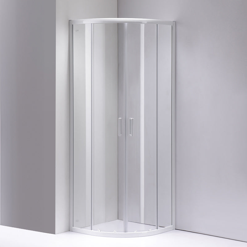 KABINA PRYSZNICOWA PÓŁOKRĄGŁA KZ94B BIAŁA 90x90 CM KZ94B-WH-90