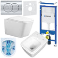 ZESTAW PODTYNKOWY WC STELAŻ GEBERIT DUOFIX MISKA RAIN-WH-RIM-03 PRZYCISK DELTA 01 CHROM ZES-RAIN-2