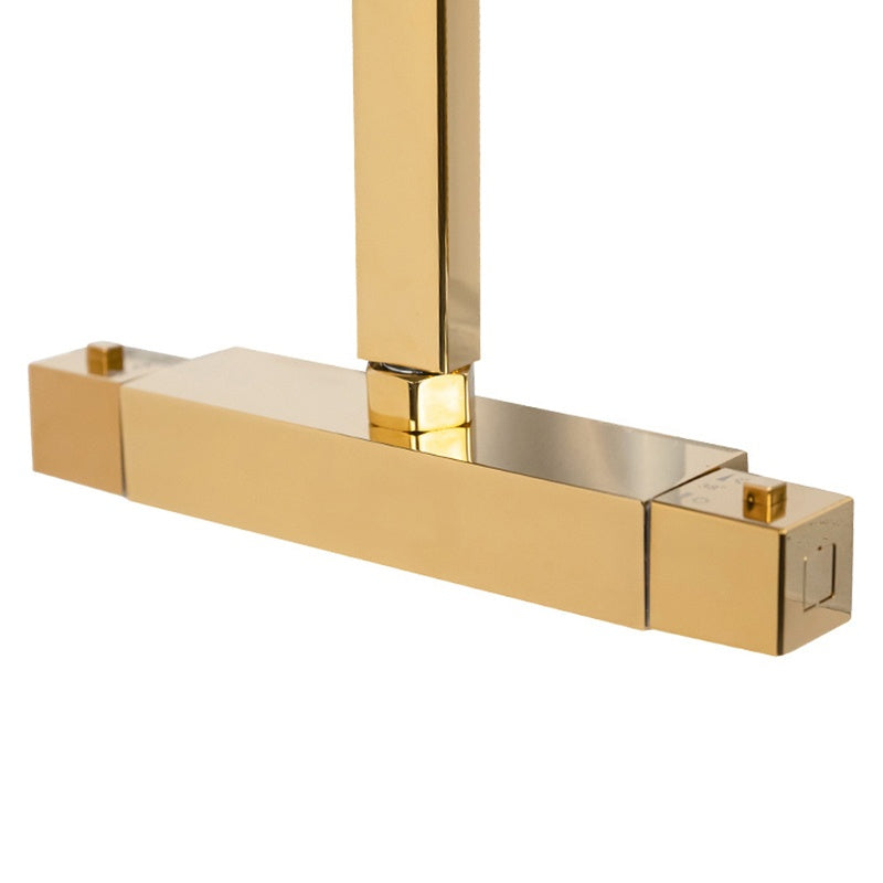 BATERIA PRYSZNICOWA Z TERMOSTATEM I DESZCZOWNICĄ T153C ZŁOTA T153C-GL