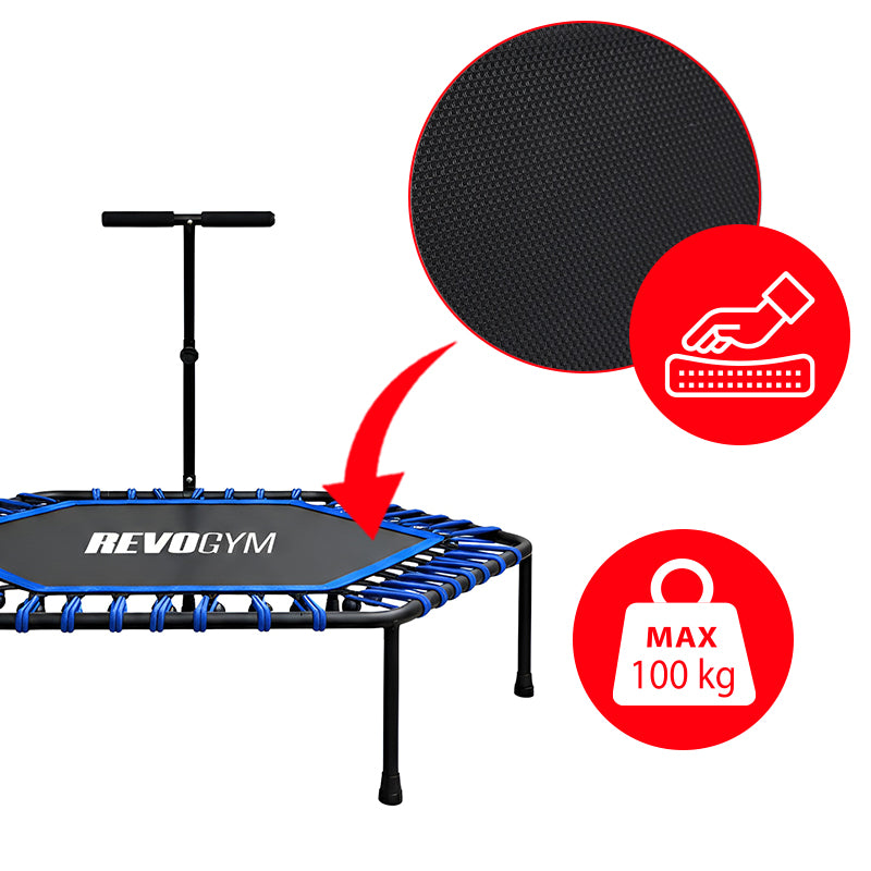TRAMPOLINA FITNESS NIEBIESKA 130 CM TRAMP-FITNESS-130