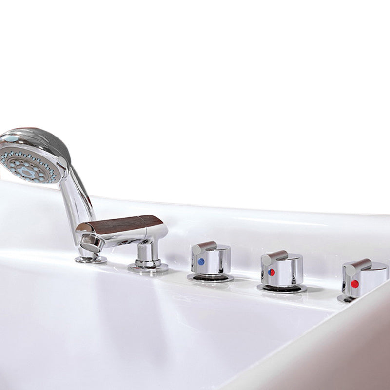 WANNA Z HYDROMASAŻEM Z PODGRZEWACZEM RAMZES 634H BIAŁA 168x85 CM RAMZES-634H-168X85