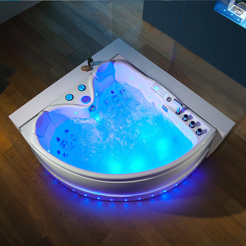 WANNA Z HYDROMASAŻEM ROMA 764 LEWA BIAŁA 150x150 CM ROMA-764-L-150