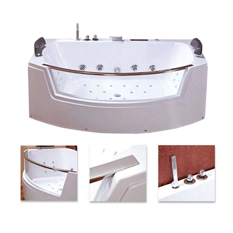 WANNA Z HYDROMASAŻEM Z PODGRZEWACZEM SUPREMA 664H 185x110 CM SUPREMA-664H-185X110