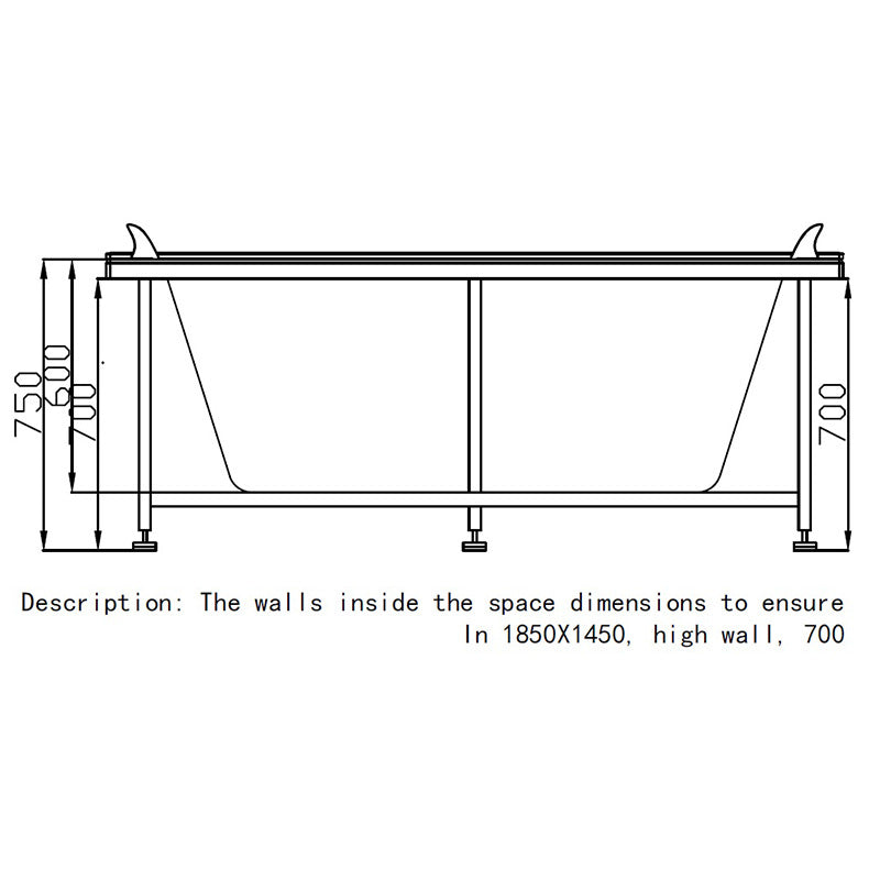 WANNA Z HYDROMASAŻEM KALAMBO 914 Z OBUDOWĄ BIAŁA 190x150 CM KALAMBO-914-WH+OBUD