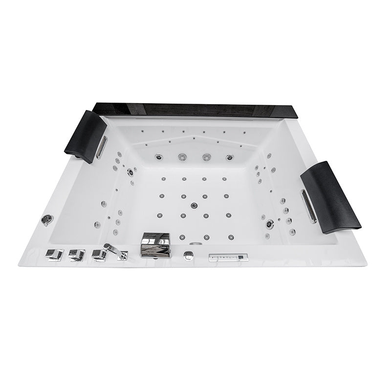 WANNA Z HYDROMASAŻEM KALAMBO 914 Z OBUDOWĄ CZARNA 190x150 CM KALAMBO-914-BL+OBUD