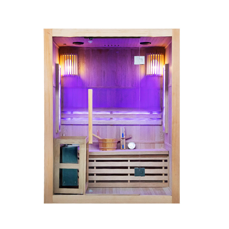 SAUNA FIŃSKA WYSOKOTEMPERATUROWA Z PIECEM KEMI3/HARVIA 3-4 OSOBOWA 150x120 KEMI3