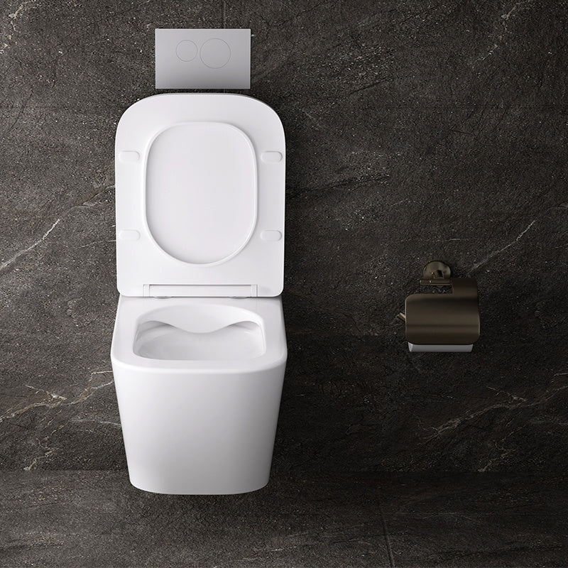 MISKA WC WISZĄCA RIMLESS AQUA-WH-03 BIAŁA DESKA WOLNOOPADAJĄCA DUROPLAST AQUA-WH-03