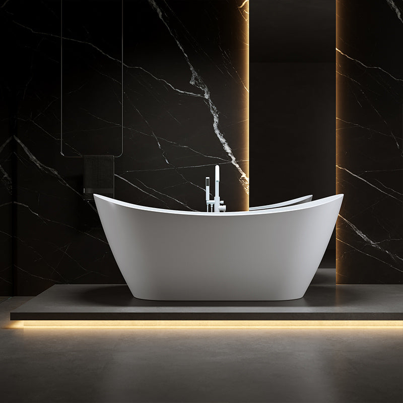 WANNA WOLNOSTOJĄCA RICA 513D BIAŁA PRZELEW BIAŁY POŁYSK 180x80 CM RICA-513D-P-WH