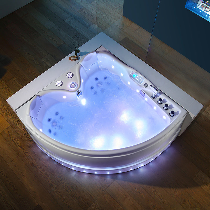 WANNA Z HYDROMASAŻEM ROMA 764 LEWA BIAŁA 150x150 CM ROMA-764-L-150