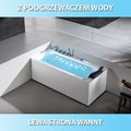 WANNA Z HYDROMASAŻEM OLIMPIA 935BL LEWA BIAŁA 160x75 CM OLIMPIA-935BL-L