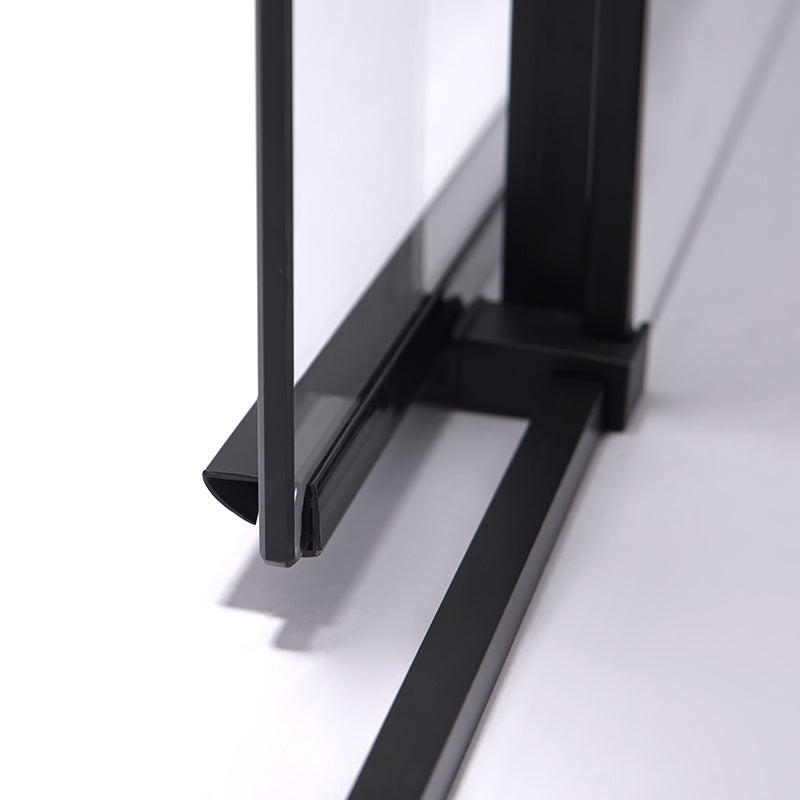 DRZWI PRYSZNICOWE SLIM NOVA NOVA CZARNE 120 CM 6 MM NOVA-BL-120