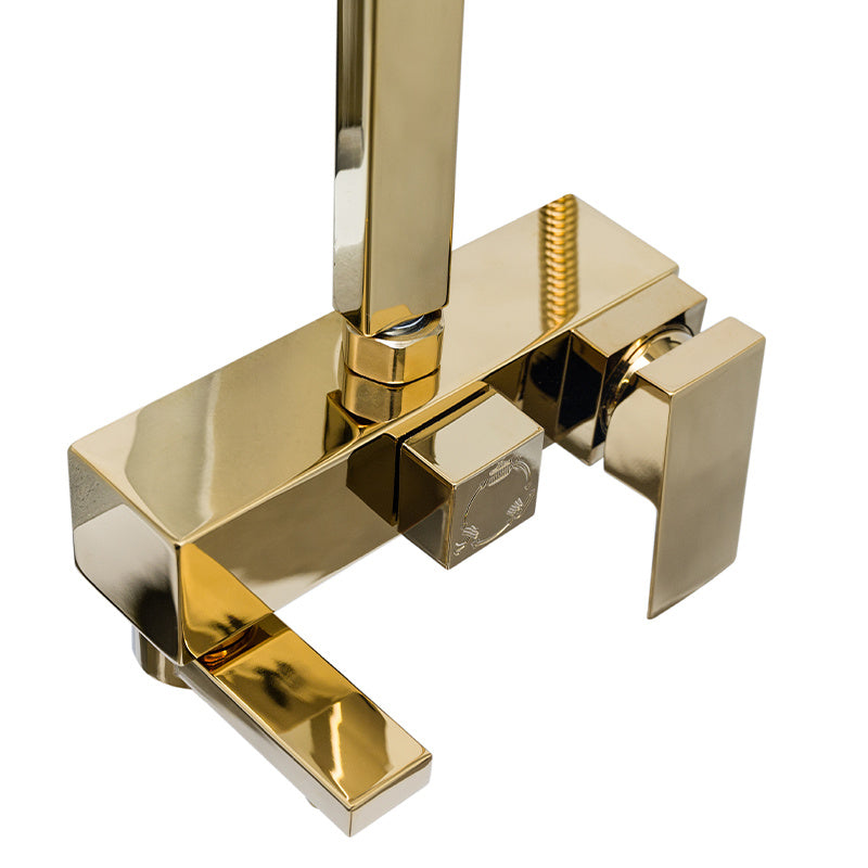 BATERIA PRYSZNICOWA ŁAZIENKOWA Z DESZCZOWNICĄ F170C ZŁOTA F170C-GL