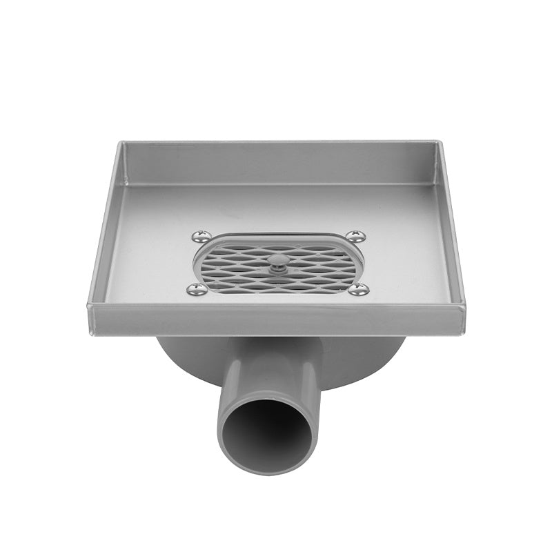 ODPŁYW LINIOWY KWADRATOWY OBROTOWY DL07 360 FIX G1 SATIN 10x10 CM DL07-360-FIX-G1-ST10