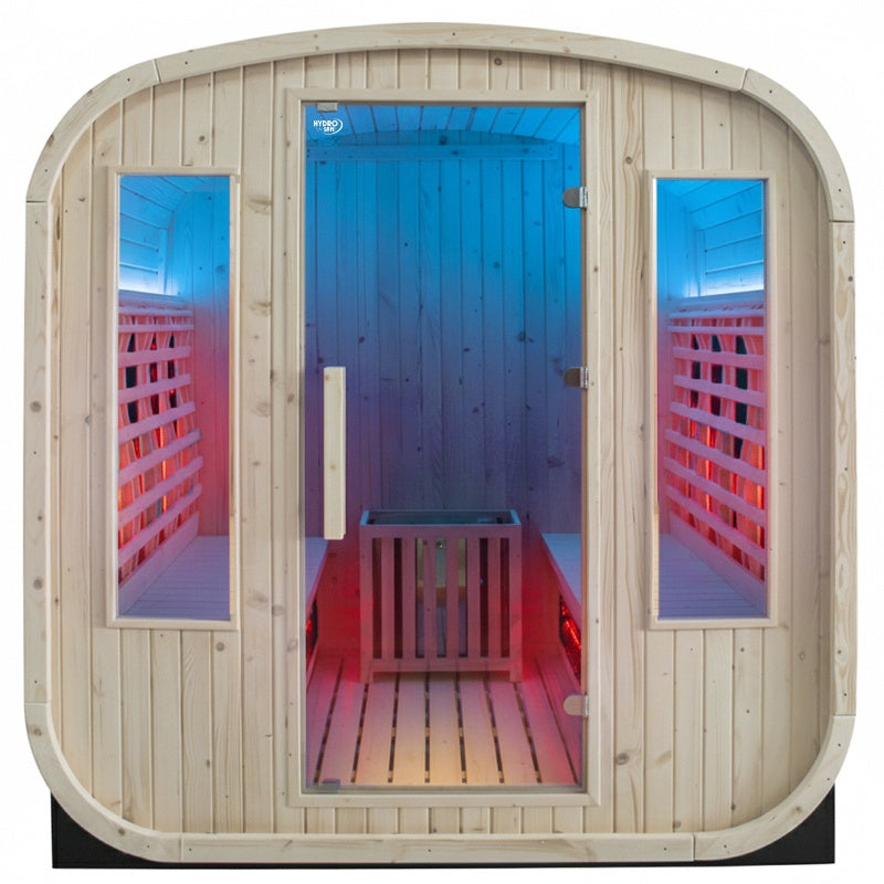 SAUNA OGRODOWA FIŃSKA / INFRARED BECZKA HAMAR 4-6 OSOBOWA 180x200 CM HAMAR