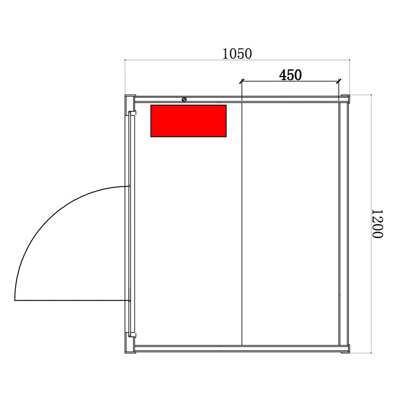 SAUNA FIŃSKA WYSOKOTEMPERATUROWA Z PIECEM KEMI1/HARVIA 1-2 OSOBOWA 120x105 KEMI1