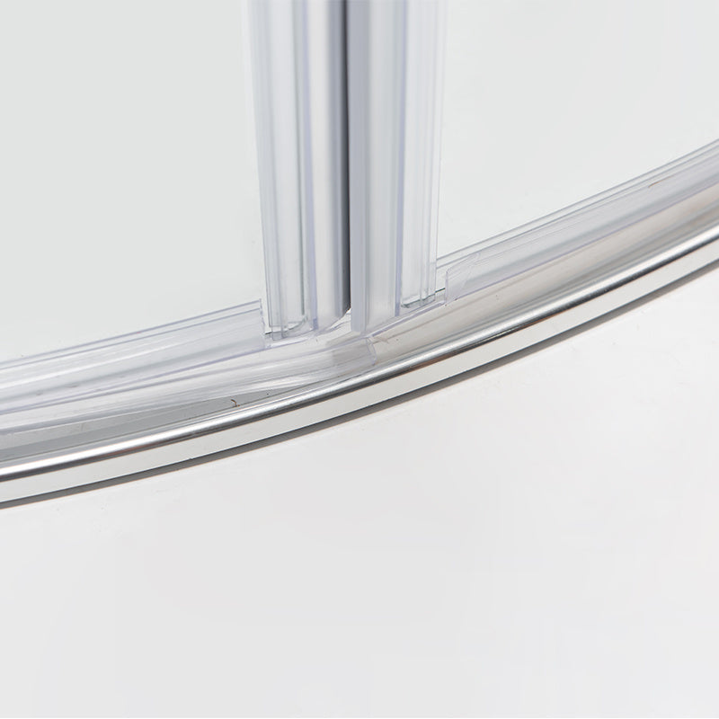 KABINA PRYSZNICOWA PÓŁOKRĄGŁA KZ92B CHROM 90x90 CM KZ92B-90