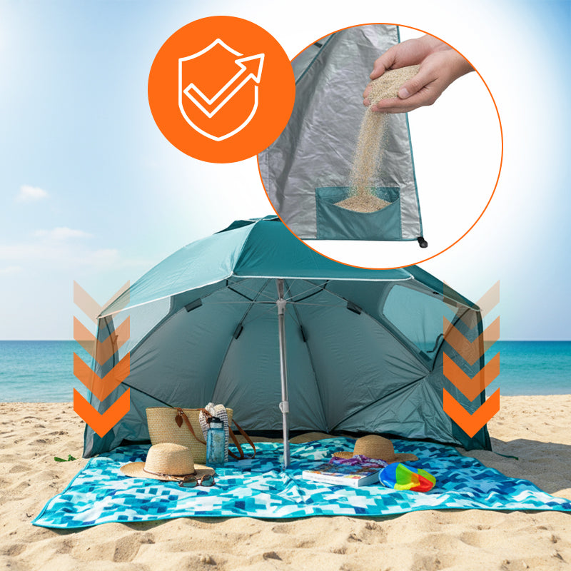 PARASOL PLAŻOWY OGRODOWY BALKONOWY TRITON 1A NIEBIESKI 180 CM TRITON-1A-BLUE