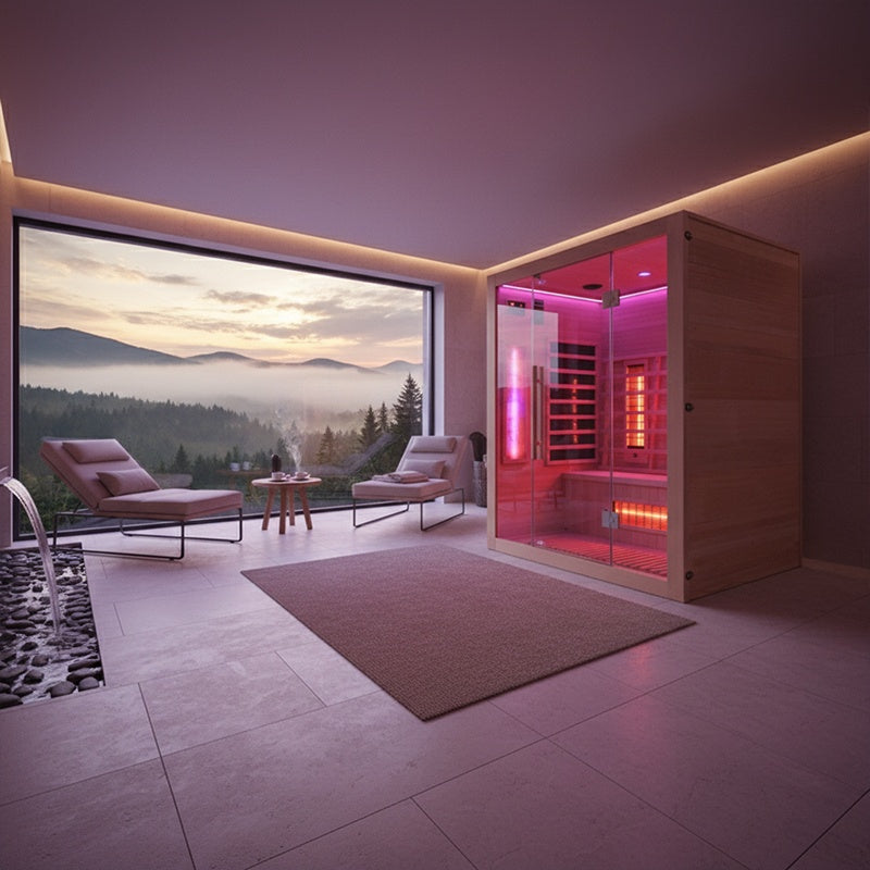 SAUNA SUCHA INFRARED NISKOTEMPERATUROWA ALTA3 3-4 OSOBOWA 150x120 CM ALTA3