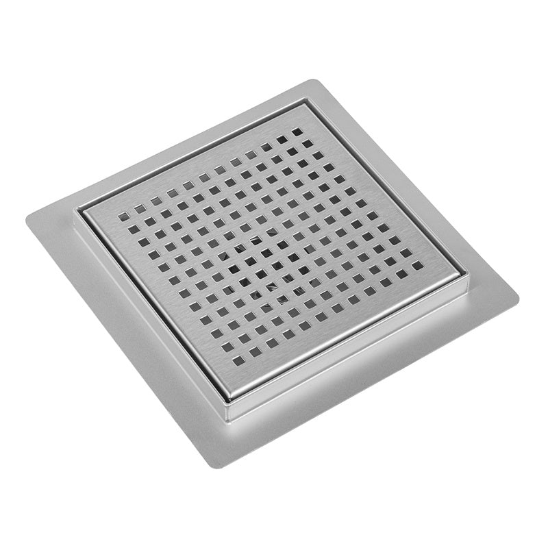 ODPŁYW LINIOWY KWADRATOWY DL08 QUBE G3 SATIN 15x15 CM DL08-QUBE-G3-ST15