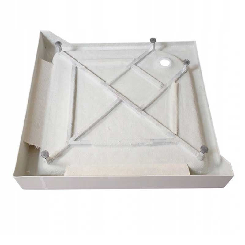 KABINA PRYSZNICOWA Z BRODZIKIEM KWADRATOWA WSH309A SZARA 80x80 CM WSH309A-GREY-80